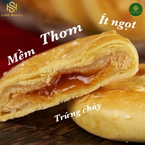 Bánh pía trứng muối kim sa tan chảy PAMIRITER 320g (hộp 6 cái)