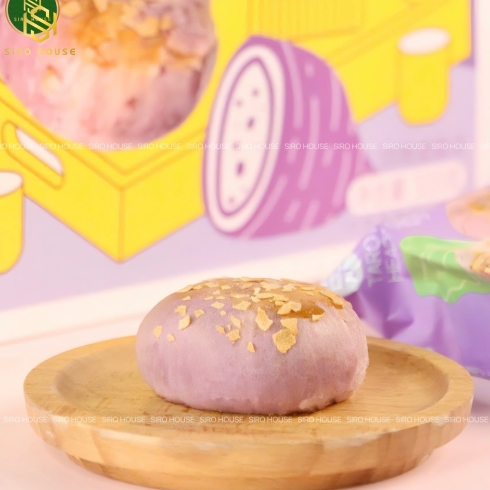 Bánh pía trứng chảy PAMIRITER khoai môn 320g (hộp 6 cái)