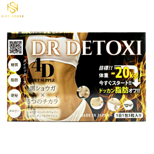 Viên uống thải độc giảm cân DR DETOXI 4D Diet Supple 30 gói