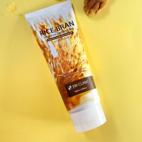 Tẩy Tế Bào Chết Chiết Xuất Cám Gạo Dạng Gel 3W Clinic Rice Bran Moisture Peeling Gel
