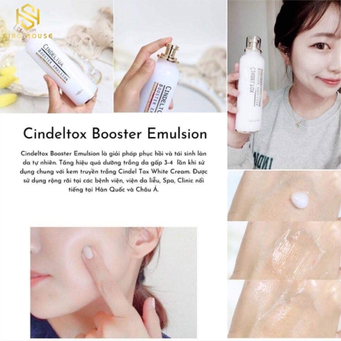 NHŨ TƯƠNG DƯỠNG TRẮNG CINDEL TOX BOOSTER EMULSION4