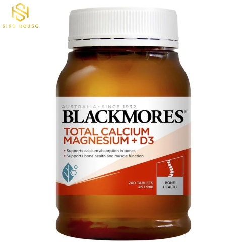 Viên uống bổ xương khớp BLACKMORES Total Calcium Magnesium + D3 200v
