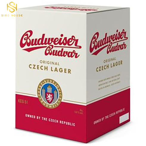 Bia Budweiser Budvar Bom 5L