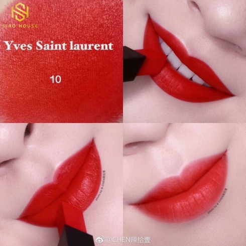Son YSL 10 Corail Antinomique – Rouge Pur Couture The Slim Matte