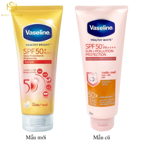 Sữa Dưỡng Thể Trắng Da VASELINE 50X SPF 50+ THÁI LAN 320ml ( Mẫu mới)