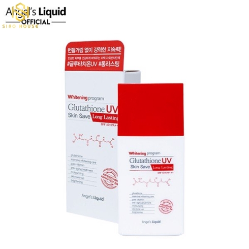 Kem chống nắng ANGELS LIQUID Glutathione UV Skin Save Long Lasting SPF 50+ PA+++ 50mL	