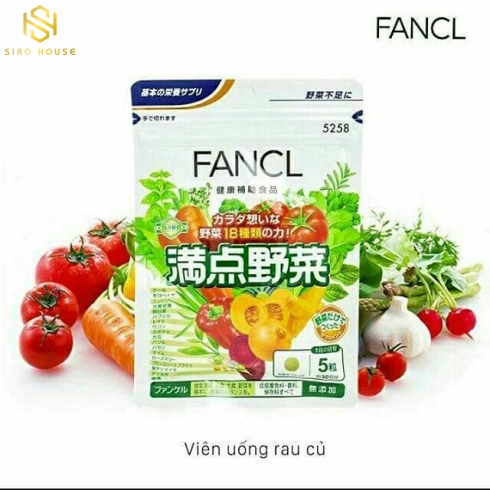 Viên uống bổ sung 18 loại rau củ FANCL
