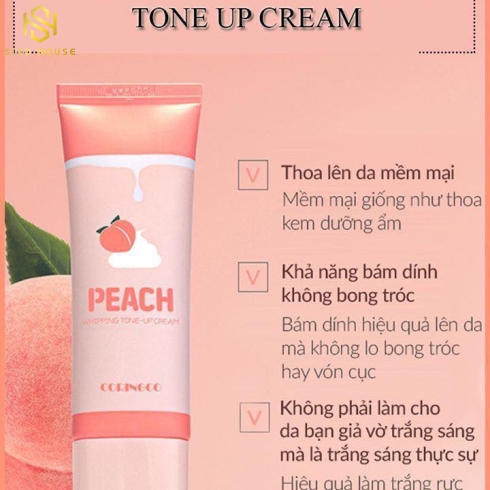 KEM ĐÀO PEACH - DƯỠNG TRẮNG - NÂNG TÔNG TRẮNG NHƯ GÁI HÀN