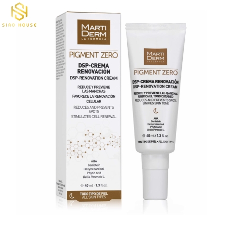 Kem Dưỡng Da Ban Đêm HYDROQUINONE MartiDerm Pigment Zero DSP Renovation Cream