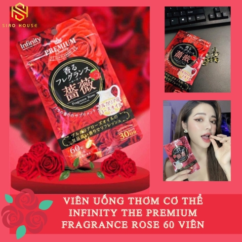 Viên Uống Thơm Cơ Thể Premium Infinity Fragrance Rose