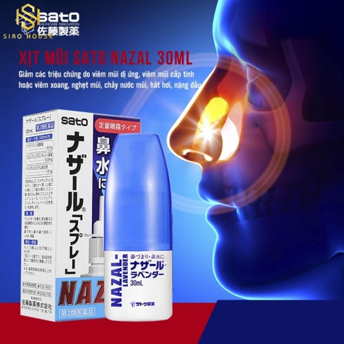 Xịt mũi SATO Nazal 30ml