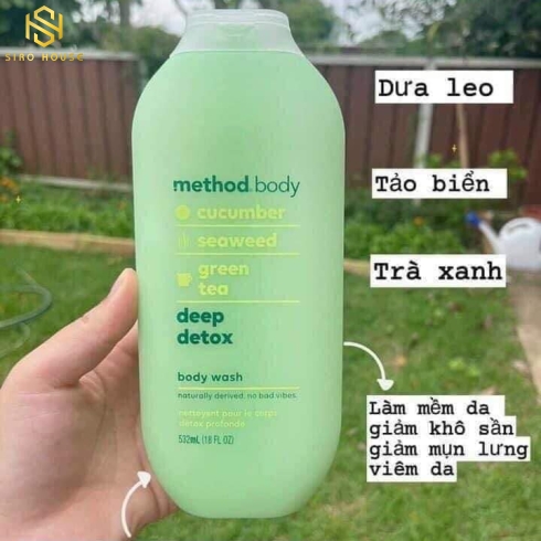 Sữa tắm METHOD Body Green Tea Xanh lá 532mL