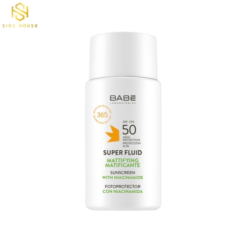 Kem chống nắng BABE Super Fluid Matifiant Sunscreen SPF50 50mL