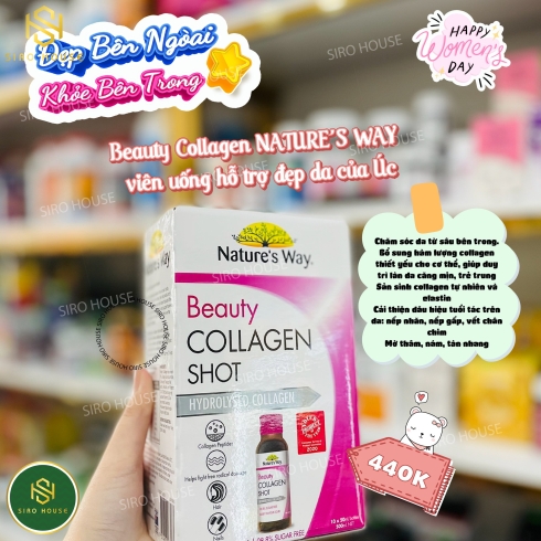 Nước uống Beauty Collagen SHOT của Úc (10 chai x 50ml)