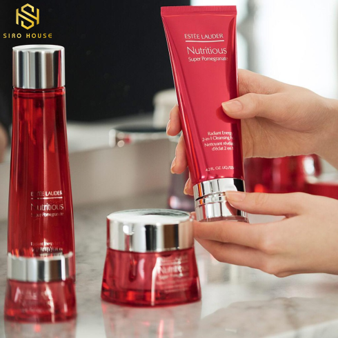 Sữa rửa mặt ESTÉE LAUDERr Nutritious Super Pomegranate Radiant Energy 2 in 1 Cleansing Foam (Lựu Đỏ)