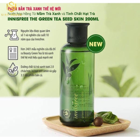 Nước hoa hồng Innisfree green tea seed skin