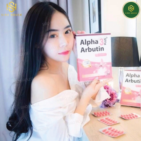 Viên kích trắng Alpha Arbutin 3 plus thái lan (Mẫu mới)