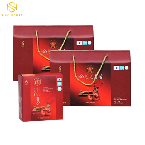 Nước Hồng Sâm Nhung Hươu Linh Chi DAEDONG 365 hộp 20 gói Hàn Quốc