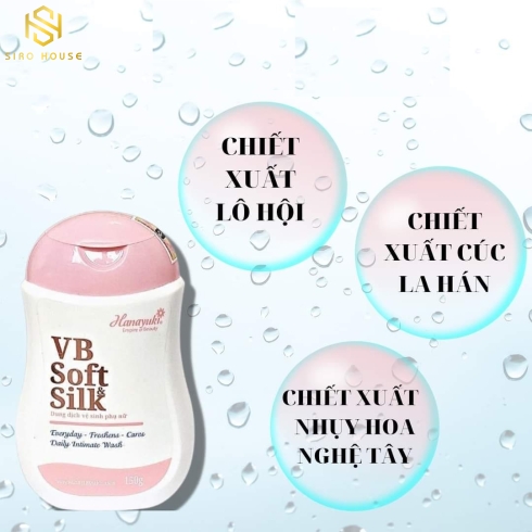 Dung dịch vệ sinh Hanayuki VB Soft & Silk màu hồng
