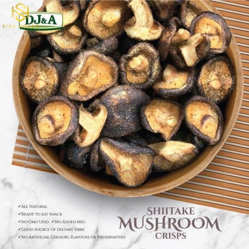Snack nấm DJ&A Shiitake Mushroom Crisps 150g	