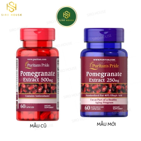 Tinh chất lựu Pomegranate Extract 250mg Puritan Pride