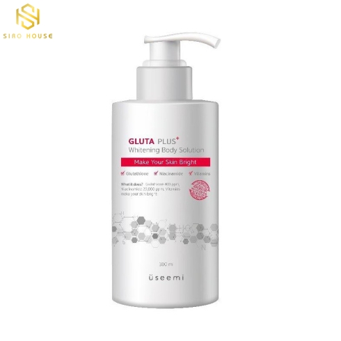 Sữa dưỡng trắng toàn thân USEEMI Gluta Plus Whitening Body Solution 300mL	