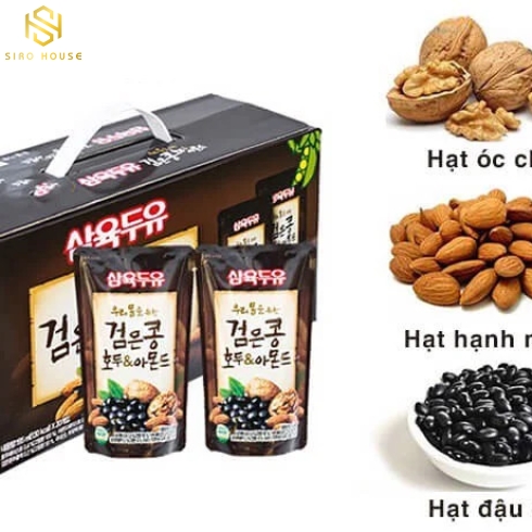 SỮA ĐẬU ĐEN ÓC CHÓ HẠNH NHÂN SAHMYOOK