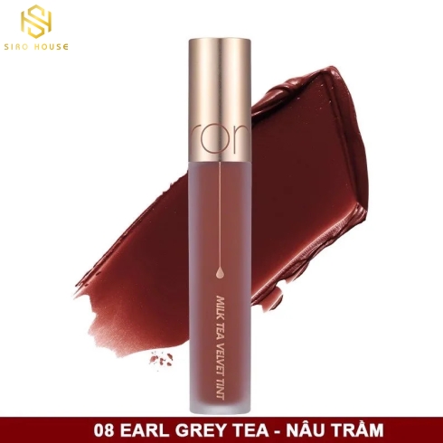 Son kem lì ROMAND Milk Tea Velvet Tint #08 Earl Grey Tea