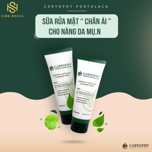 Sữa rửa mặt CARYOPHY Portulaca Cleansing Foam 150mL