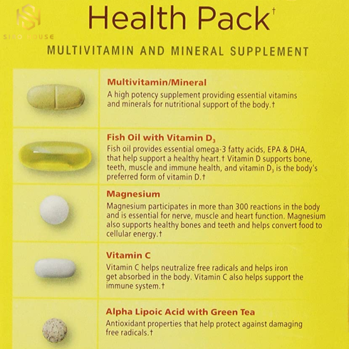 Viên Uống Đa vItamin Cho Người Tiểu Đường NATURE MADE Daily Diabetes Health Pack 60 gói