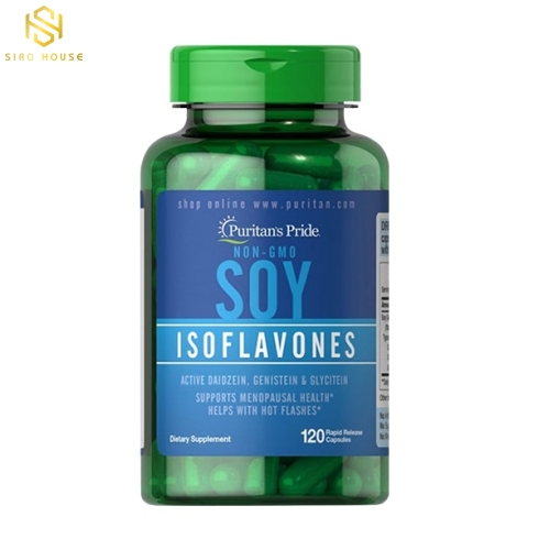 Viên uống mầm đậu nành PURITANS PRIDE Estrogen Non-GMO Soy Isoflavones (120 viên)