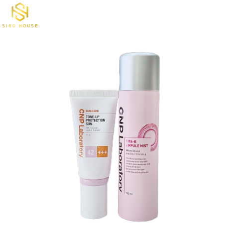 Set kem chống nắng CNP Laboratory Tone-Up Protection Sun SPF 42/PA+++ tặng xịt khoáng 