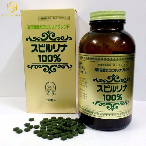Tảo xoắn Spirulina Nhật Bản – 2200 viên