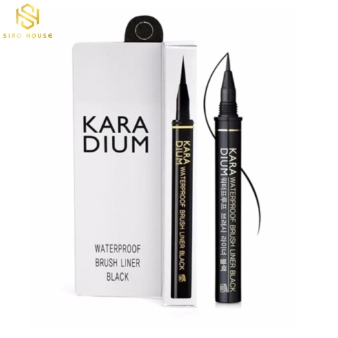Bút dạ kẻ mắt chống trôi KARADIUM Waterproof Brush Liner Black