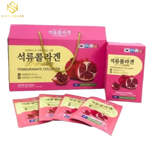 Tinh chất collagen lựu Premium Pomegranate Collagen 20 gói x 50mL