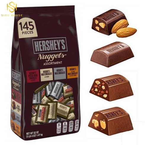 Chocolate HERSHEYS Nuggets Assortmment (145 viên) 1.47kg