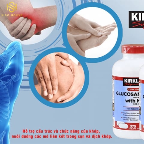Viên uống bổ xương khớp KIRKLAND Glucosamine 1500mg 375 viên
