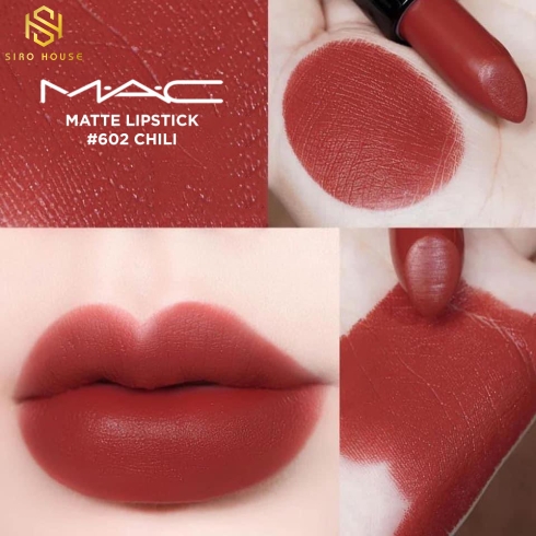 Son sáp MAC #602 Chili - Đỏ cam đất