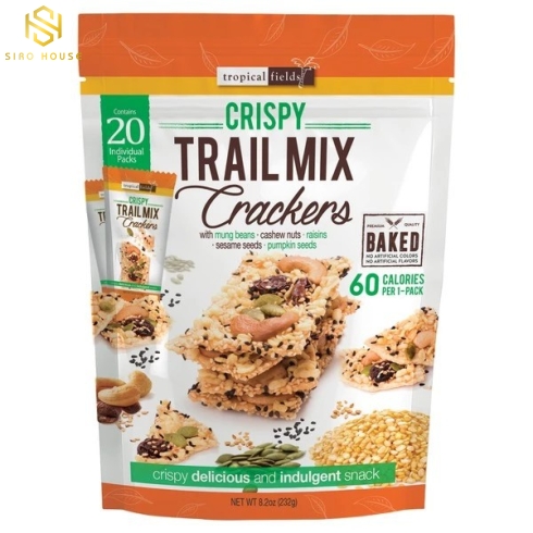 Bánh ngũ cốc giòn TROPICAL FIELDS Crispy Trail Mix Crackers 232g