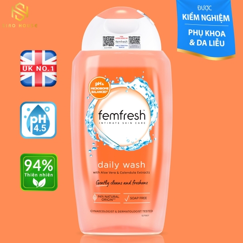 Dung dịch vệ sinh phụ nữ FEMFRESH Daily Wash 250ml