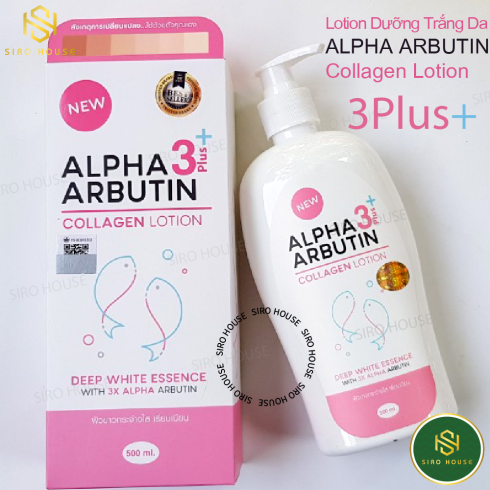 Dưỡng Thể Trắng Da Alpha Arbutin Collagen Lotion 3+ Plus 500mL