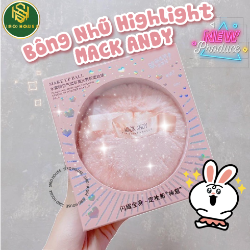 Bông Phấn Bắt Sáng Nhũ Highlight MACK ANDY