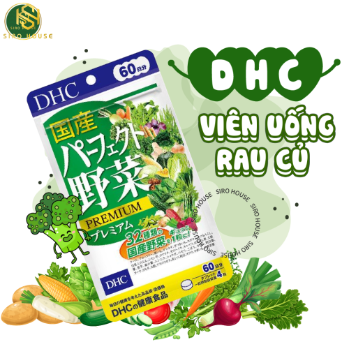 Viên uống rau củ DHC NHẬT BẢN 60 NGÀY (240 viên)