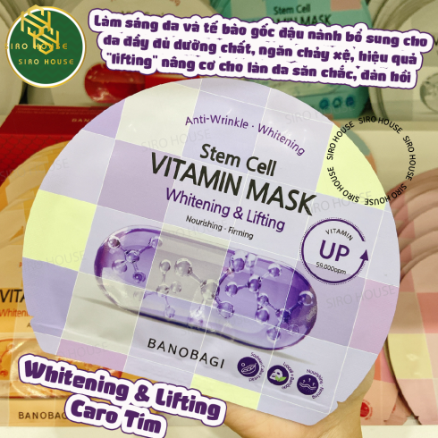 Mặt nạ  BANOBAGI STEM CELL VITAMIN MASK 30G Hàn Quốc