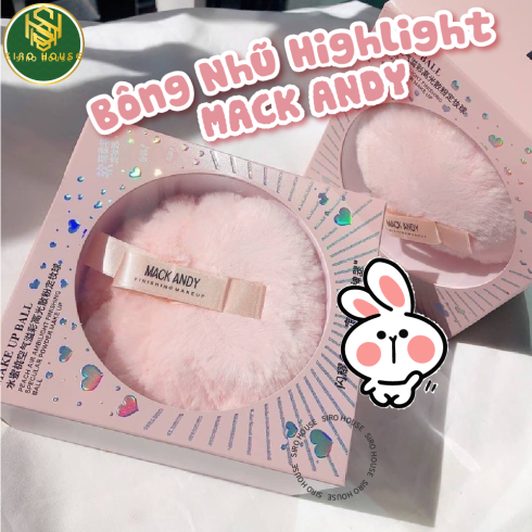 Bông Phấn Bắt Sáng Nhũ Highlight MACK ANDY