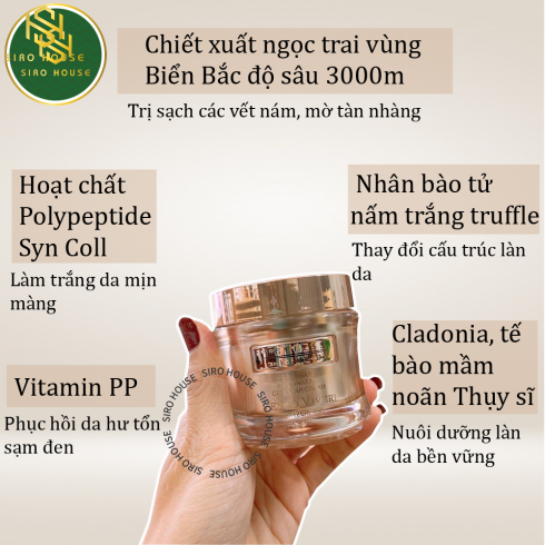 Kem dưỡng trắng trị nám ngọc trai Vento Vivere Pearl Rare