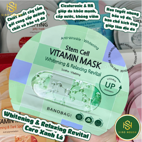 Mặt nạ  BANOBAGI STEM CELL VITAMIN MASK 30G Hàn Quốc
