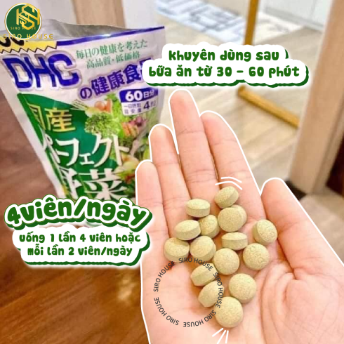 Viên uống rau củ DHC NHẬT BẢN 60 NGÀY (240 viên)