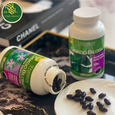 Viên uống bổ não TRUNATURE Ginkgo Biloba 120mg (340 viên)