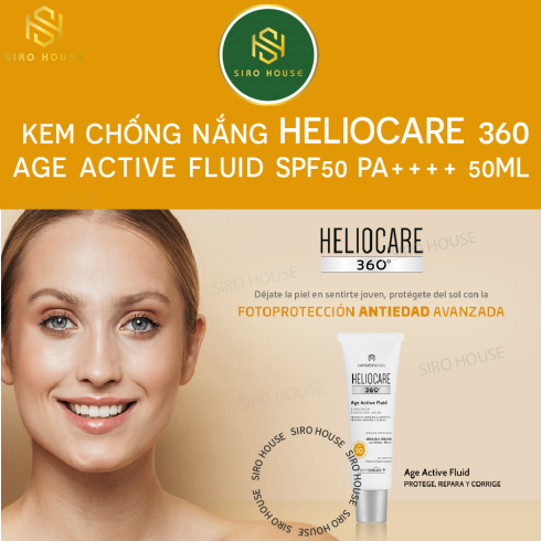 Kem Chống Nắng Heliocare 360 Age Active Fluid SPF50 PA++++ 50mL 